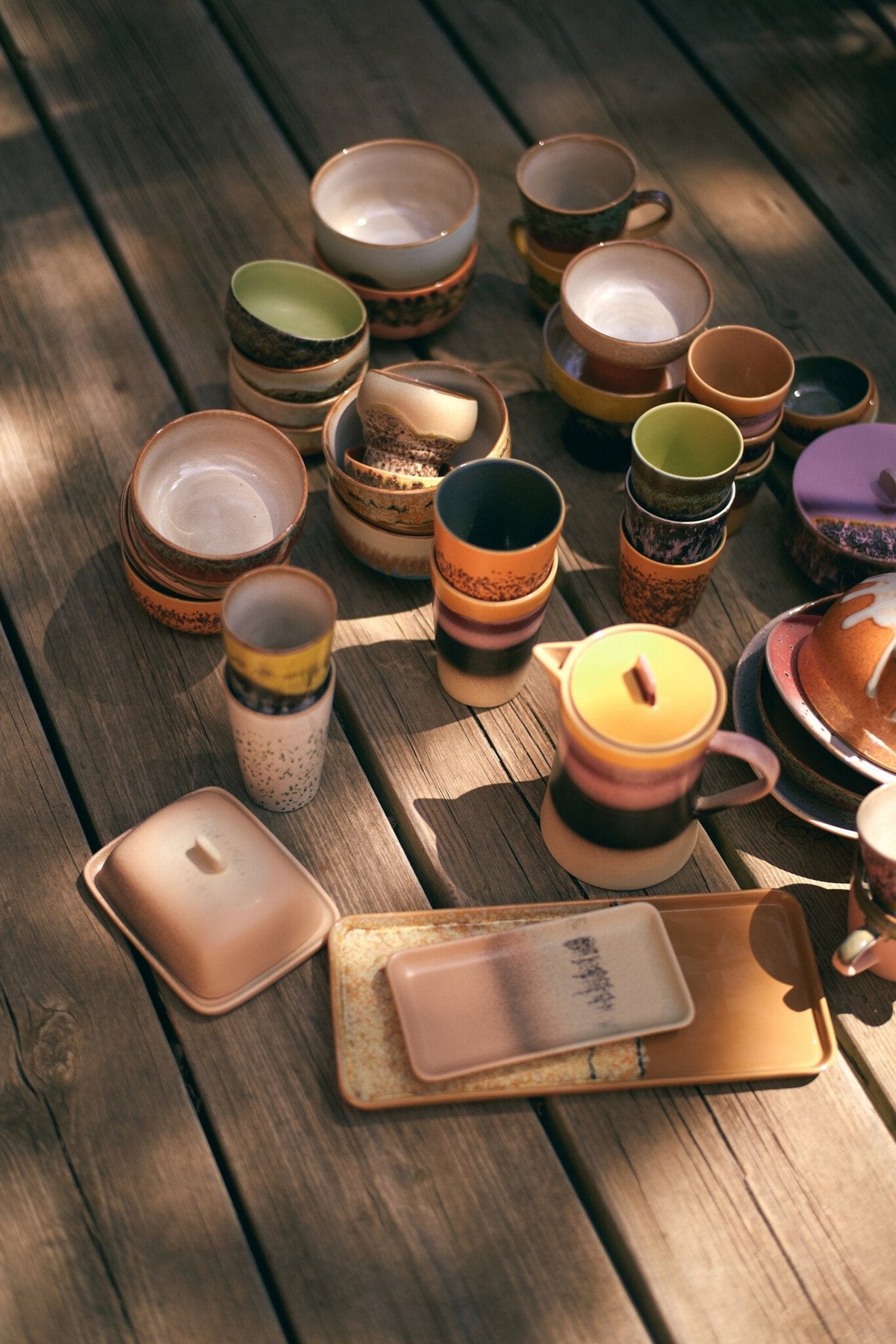 HK Living | 70's servies cakeschaal Sunbeam