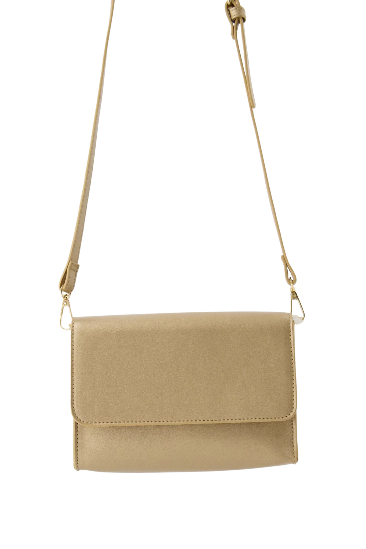 Zusss | Handtas met hart spiegel champagne/goud