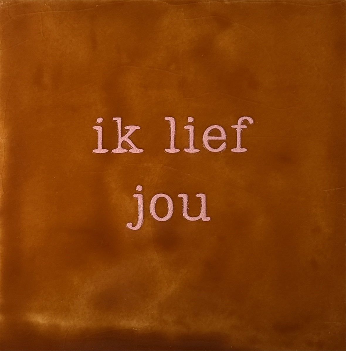 Yett | Tegeltje Terra Ik lief jou roze