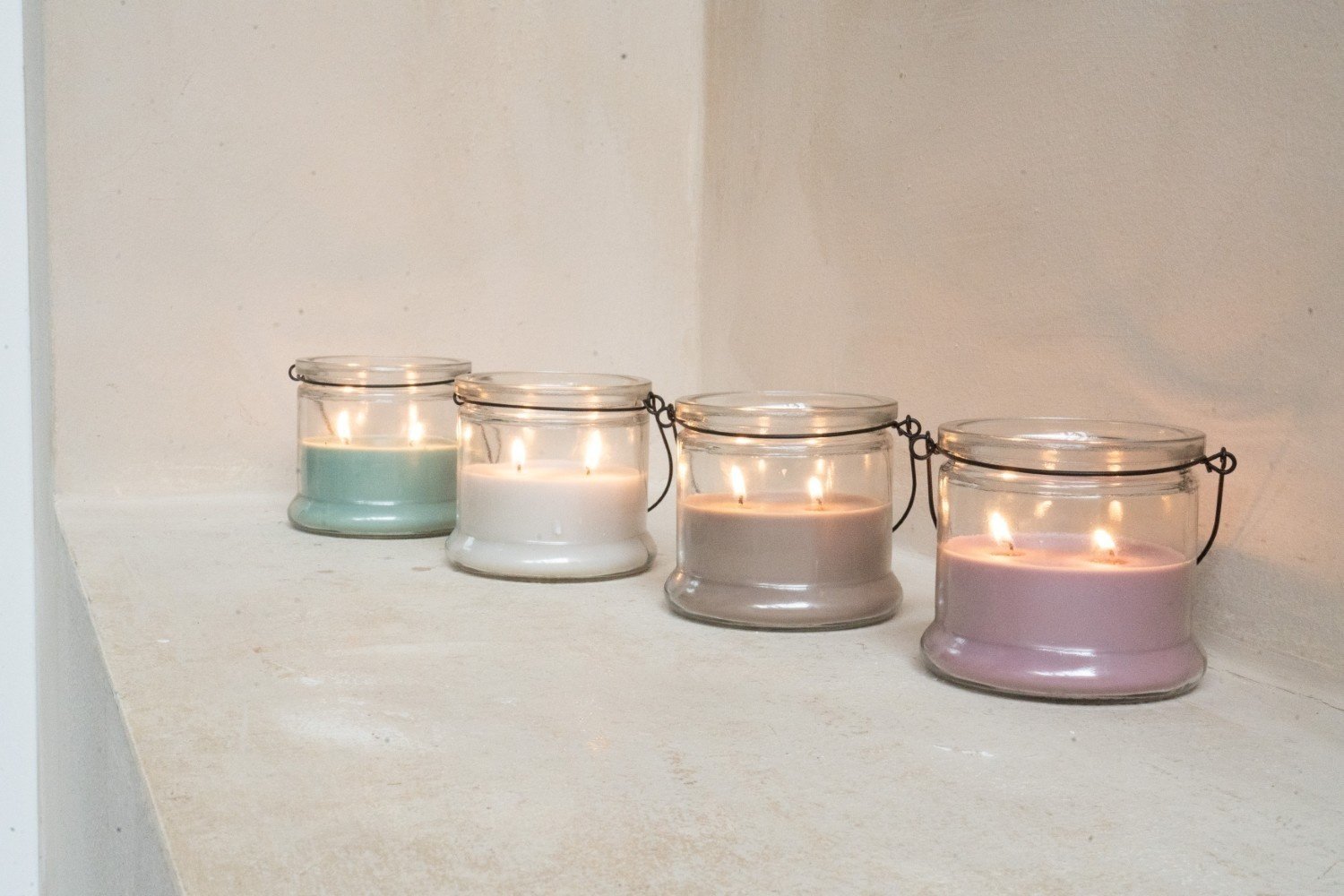Home Society | Kaars in glas greige