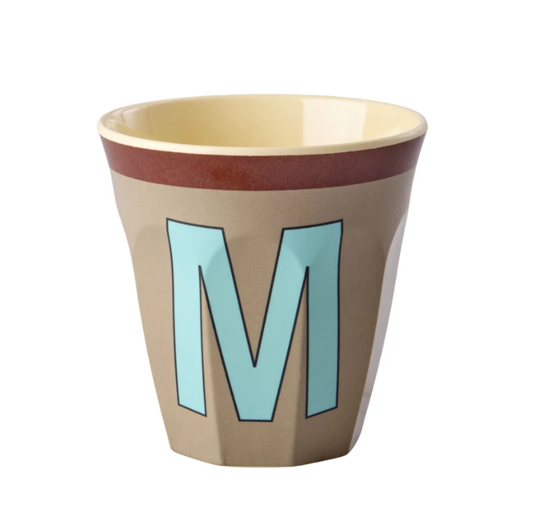 Rice | Mok Melamine M donkerbeige vintage