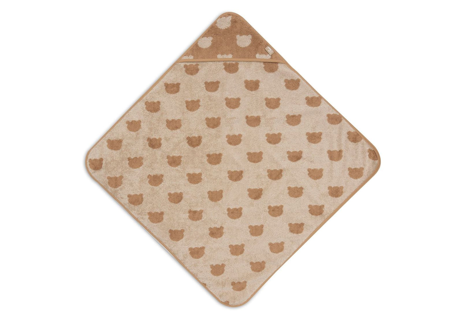 Jollein | Badcape badstof 75x75cm jacquard teddy bear