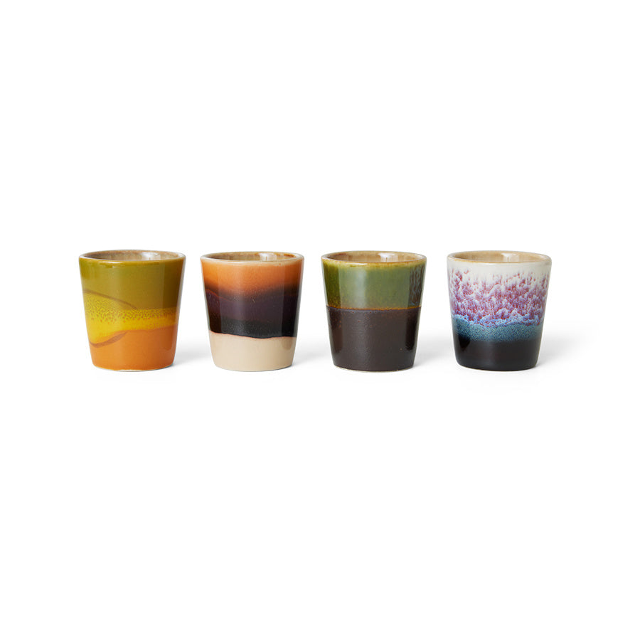 HK Living | 70's servies Eierdopjes Island set4