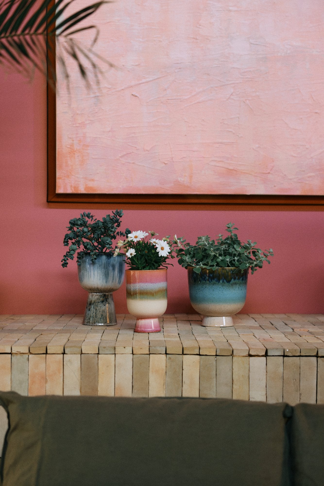 HK Living | Retro flower pot lagoon