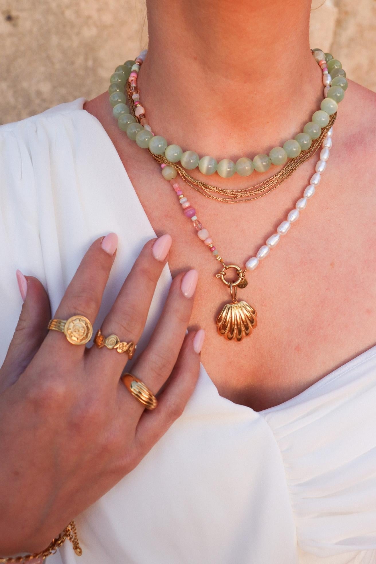 Label Kiki | Ketting Sage gold