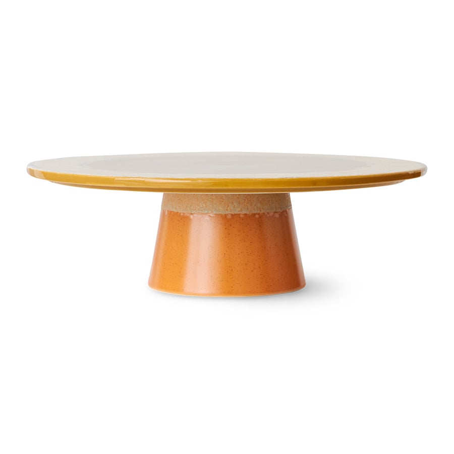 HK Living | 70's servies taartschaal Papaya
