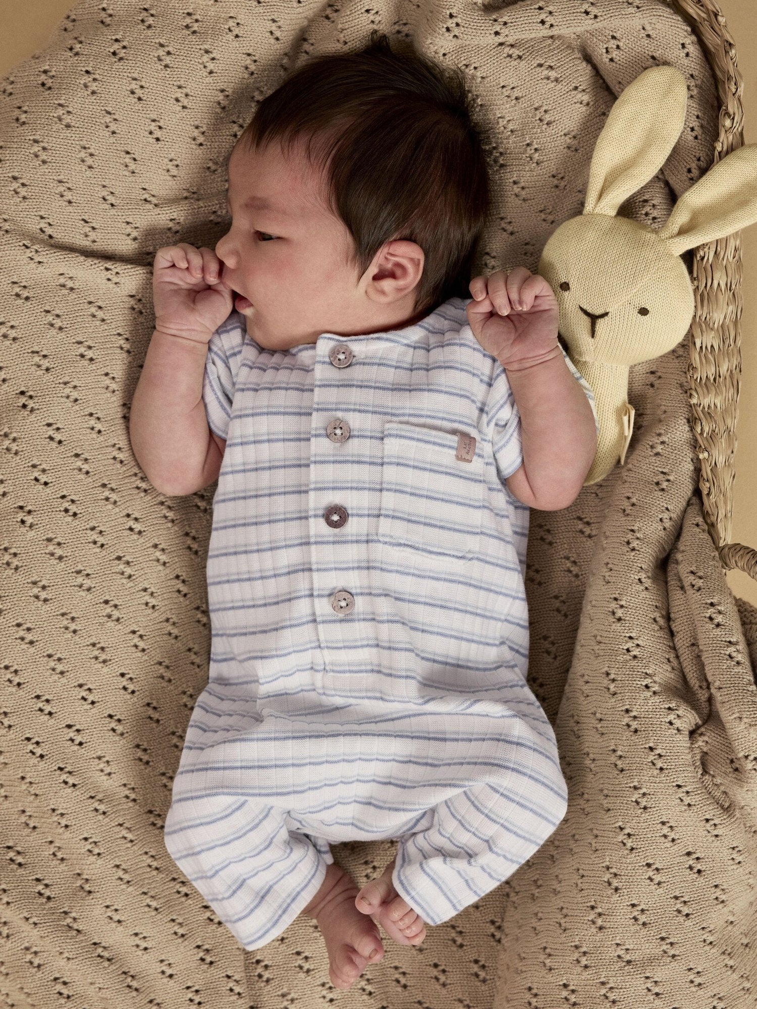 Lil Atelier | Broekpakje Haldur coconut milk dusty blue