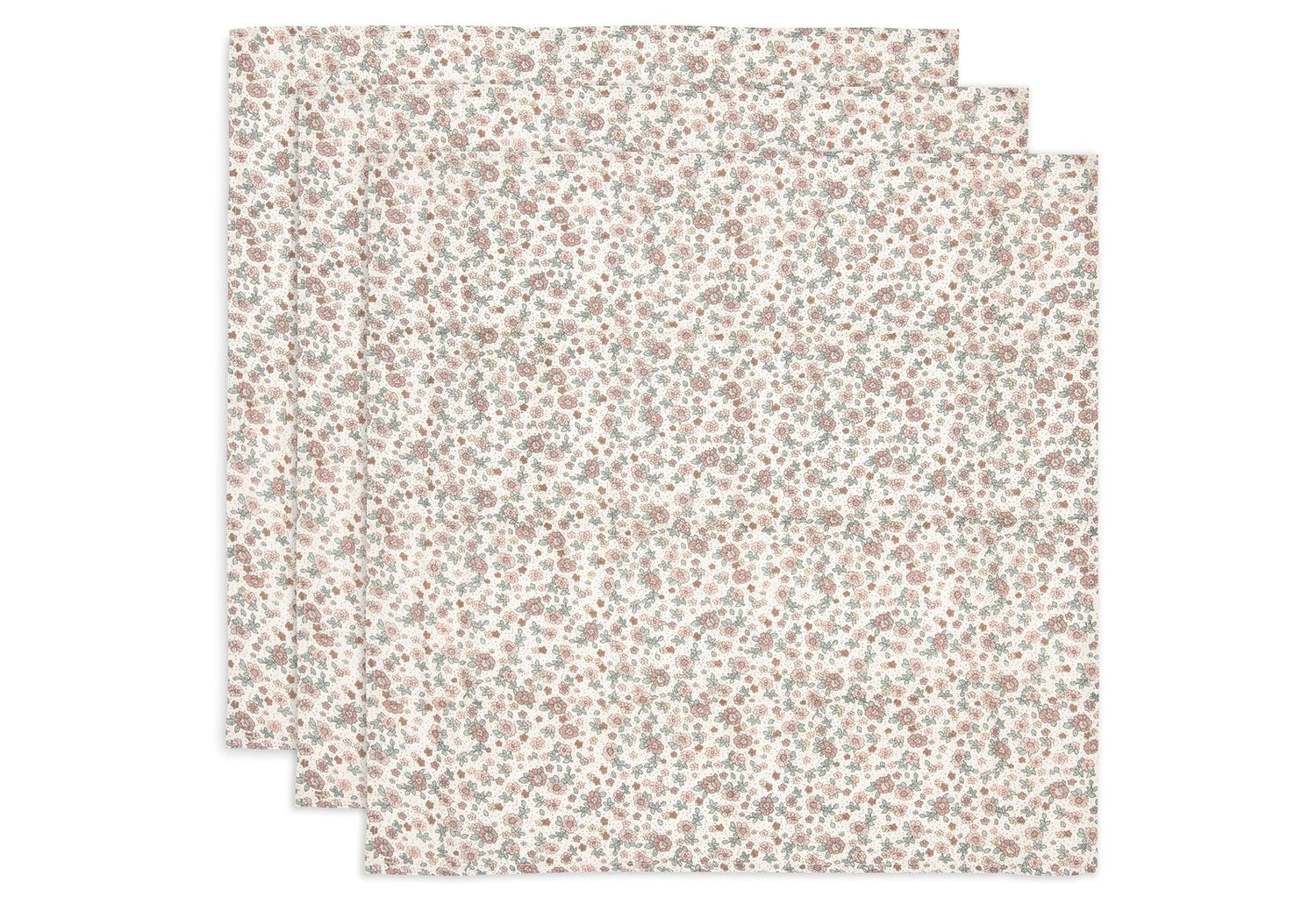 Jollein | Hydrofiele doek 70x70cm retro flowers 3stuks