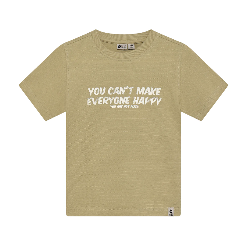 Daily7 | T-shirt text print olive green