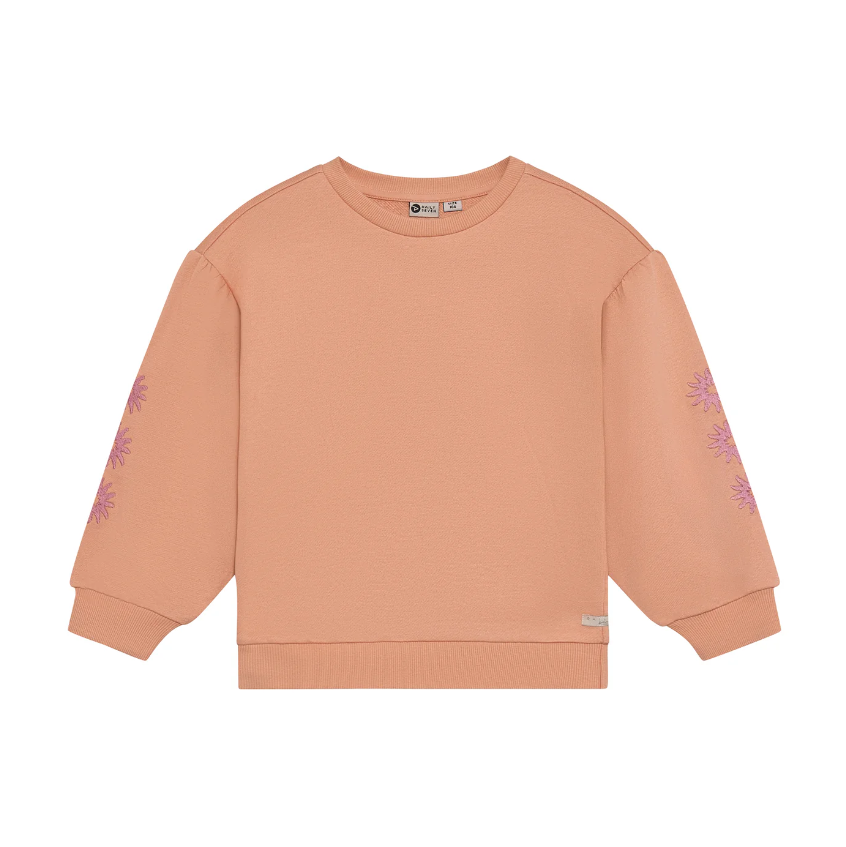 Daily7 | Sweater Embroidery sleeve dusty coral