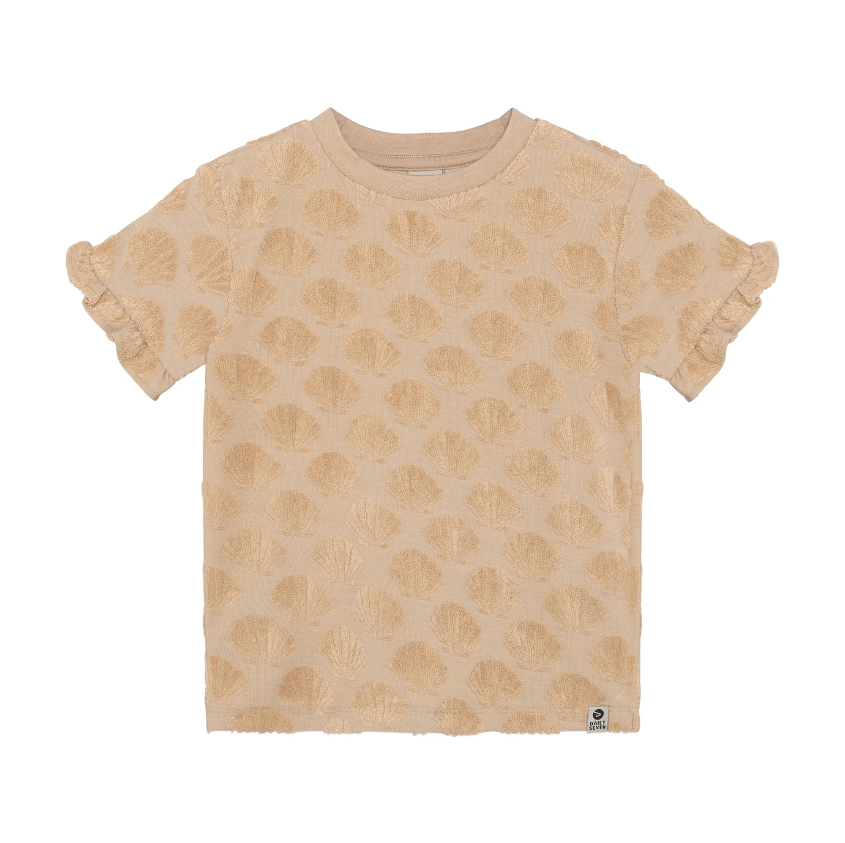 Daily7 | T-shirt Terry print latte sand