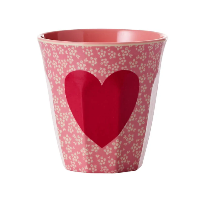 Rice | Drinkbeker melamine Heart roze print