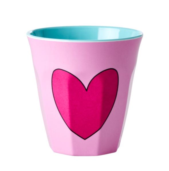 Rice | Drinkbeker melamine heart roze