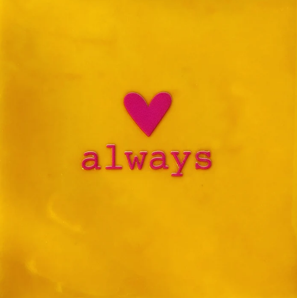 Yett | Tegeltje always (hartje) geel