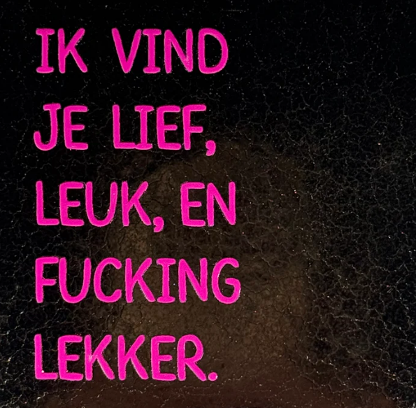 Yett | Tegeltje ik vind je lief leuk en.. goud