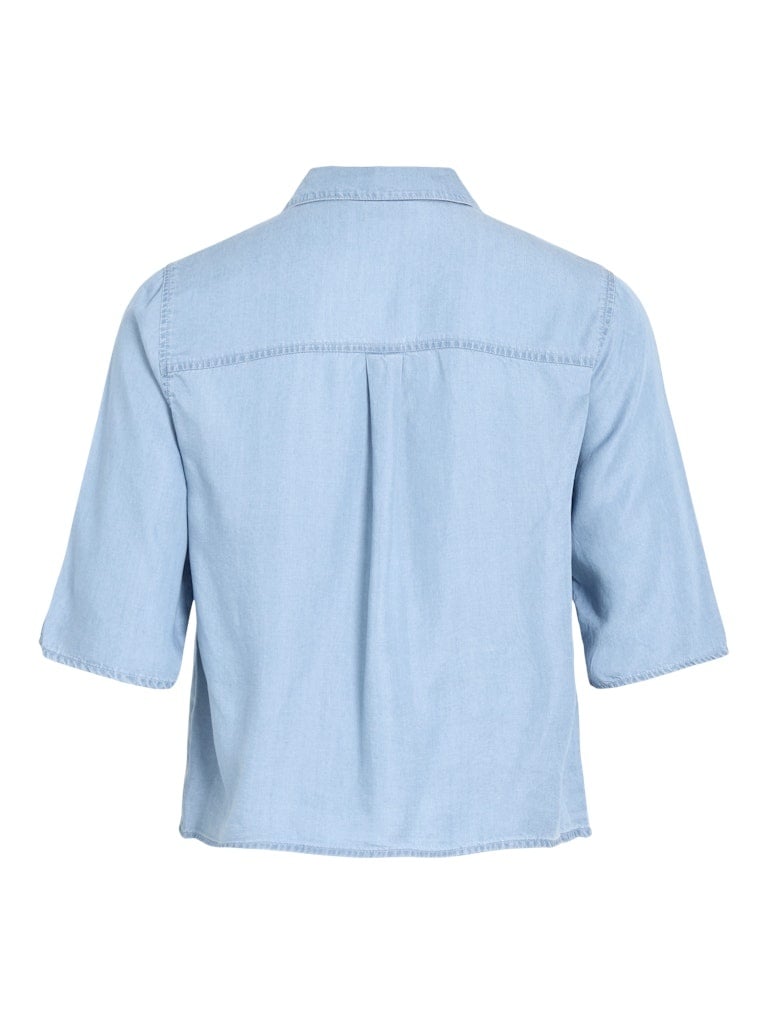 Vila | Top Tea light blue denim