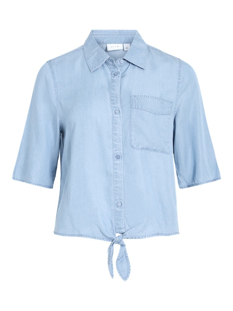 Vila | Top Tea light blue denim